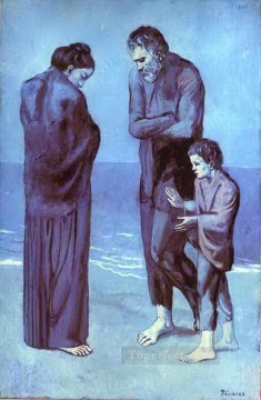 Pablo Picasso Painting - The Tragedy 1903 Pablo Picasso